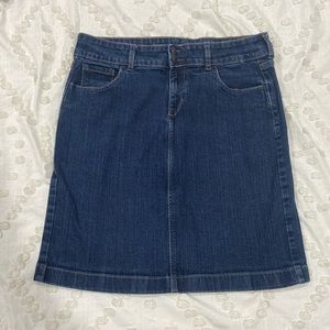 Semi long dark blue denim skirt- OLD NAVY brand- size 10